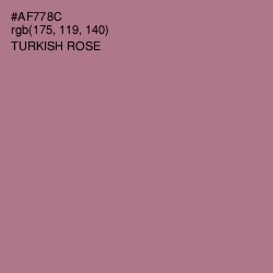 #AF778C - Turkish Rose Color Image